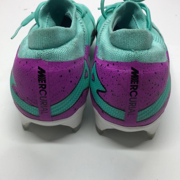 Mens Zoom Vapor 15 Pro FG Teal/Purple DJ5603-300 USED Sz 10 - Picture 14 of 15